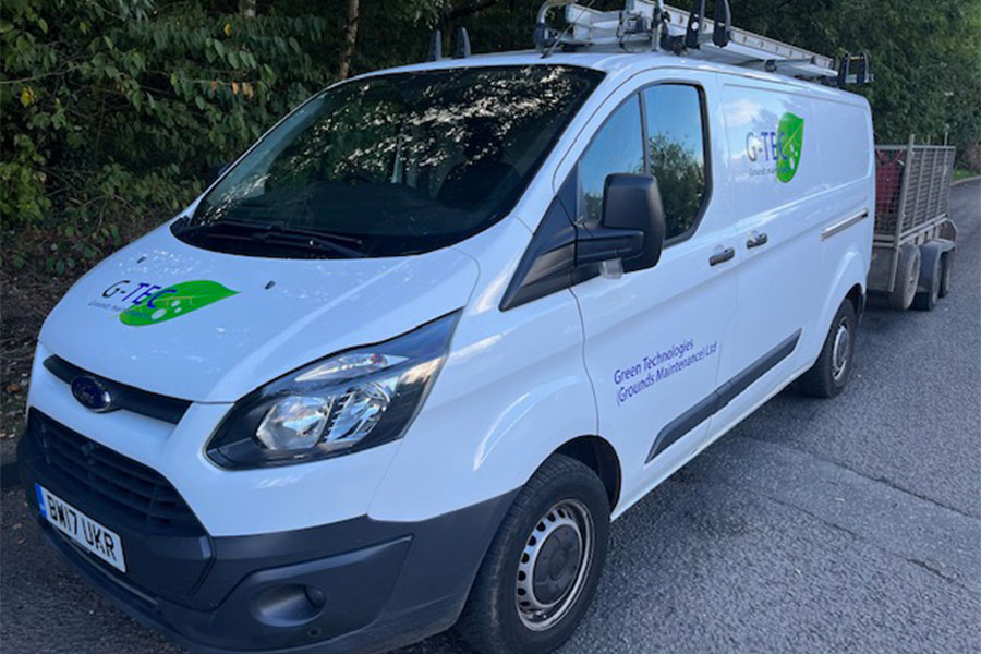 G-tec grounds-maintenance van